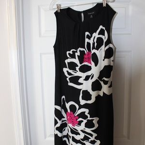 Women's Black/Floral Career Dress